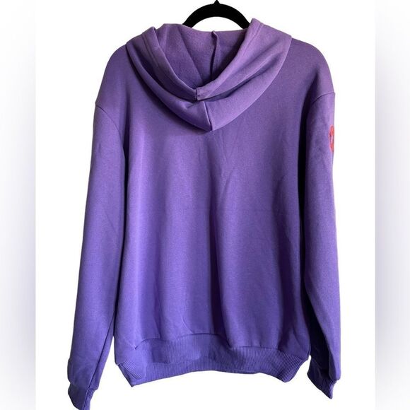 NWOT - Kellogg’s Unisex Purple Hoodie Fruit Loops Graphic Oversized - Size Small - Picture 3 of 5